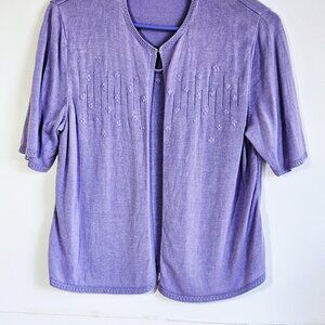 Women's Norton McNaughton Petites L light purple sweater/top